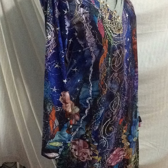 Long sleeve cotton blend dress. XL.  A50 - Picture 4 of 10